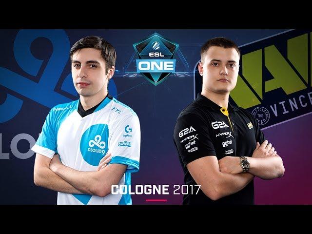 CS:GO - Cloud9 vs. Na'Vi [Overpass] Map 2 - Semifinal - ESL One Cologne 2017