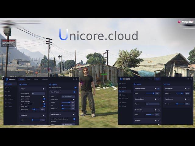 ОБЗОР ПРИВАТНОГО ЧИТА UNICORE.CLOUD ОТ САМОГО GAZOVATORA | RU | 4K #majestic #unicore #cheats