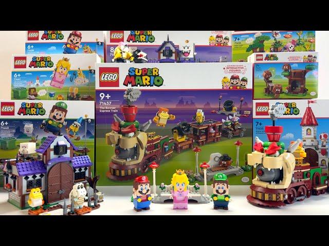 Super Mario Bros LEGO Unboxing Review | Bowser Express Train | King Boo's haunted Mansion |Roy Koopa