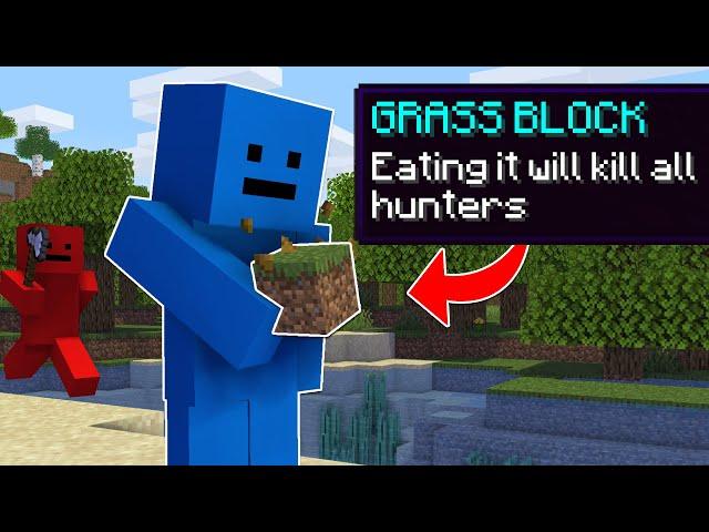 Minecraft Manhunt, But You Can Eat Blocks...