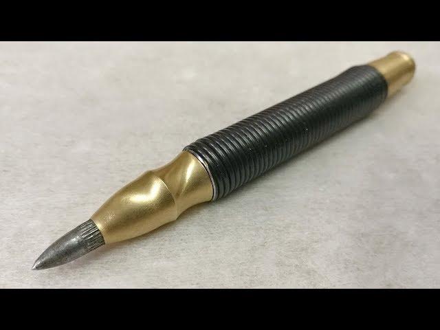 Spring center punch. Do it yourself without a lathe