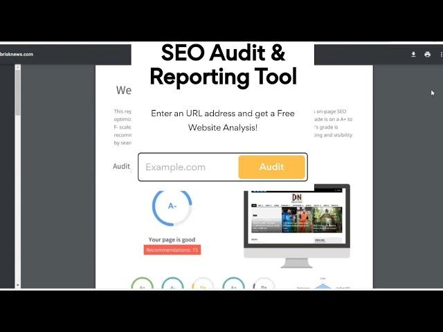 How To Create Website Audit Report - Free SEO Audit and Reporting Tool