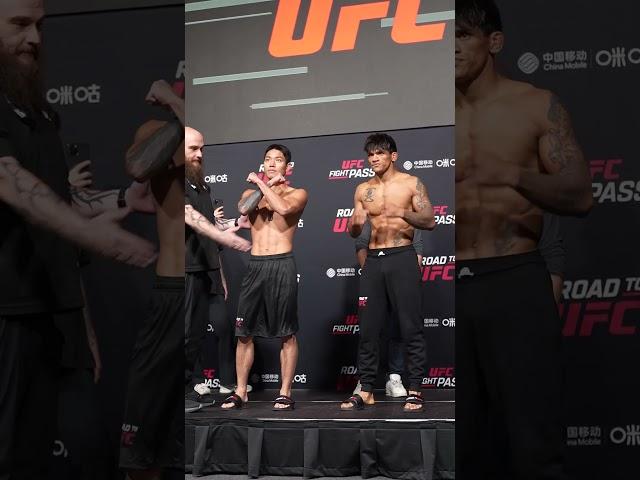 Angad Bisht and Dong Hun Choi face off before their semi-final bout at #RTU3! #Shorts #UFC