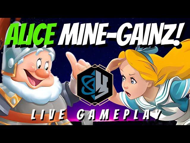 ALICE & DWARF MINE!?! | Emerald Steel | Lorcana Live Gameplay