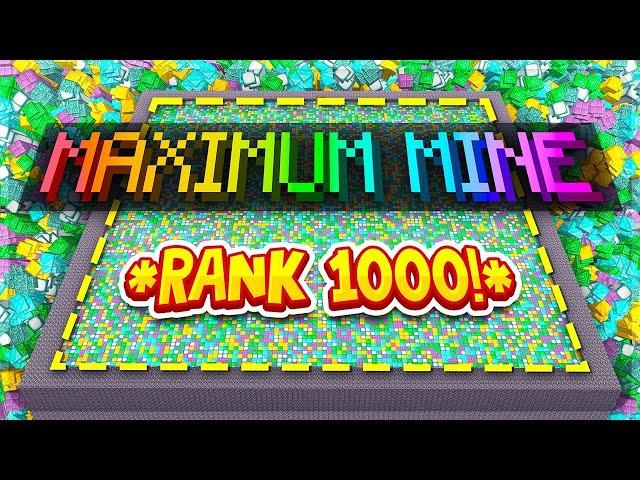 UNLOCKING THE FULLY MAXED RANK *1000* MINE! (RICH!) | Minecraft OP Prison | MineLucky