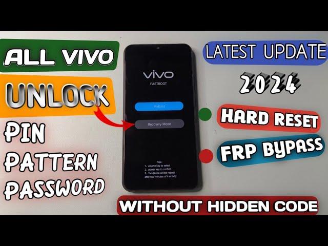 Finally September 2024-All Vivo Reset Password How to fix forgot lockscreen Password Any Vivo Phone.