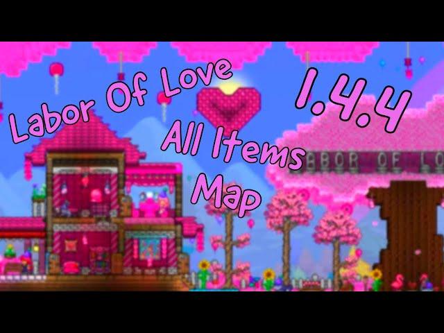 Terraria 1.4.4 Builders Workshop (All Items Map) #terraria