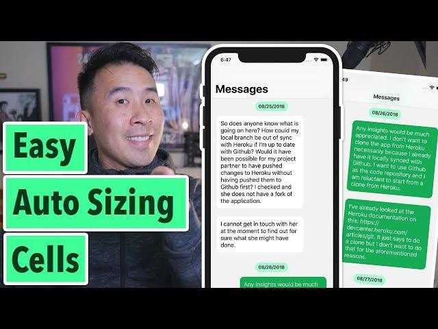 Swift Grouped Messages: Easy Auto Sizing Cells (Ep 1)