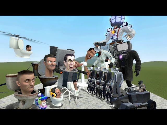 NEW ULTIMATE MECHA TV MAN BOSS VS ALL SKIBIDI TOILET BOSSES - Garry's Mod