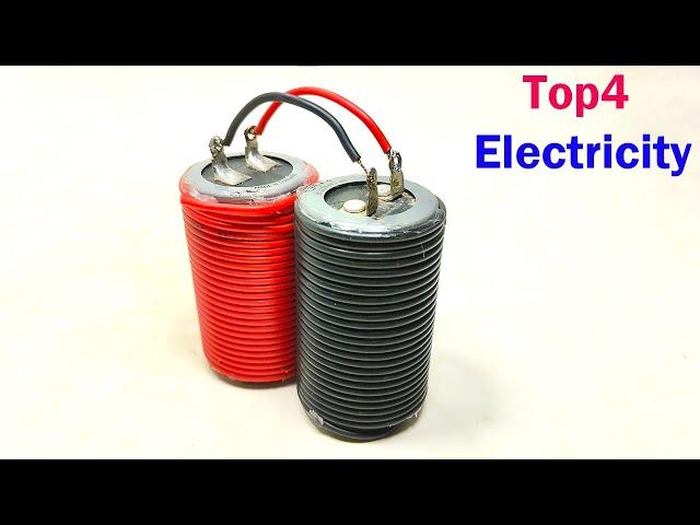 Top4 Awesome Free Energy Generator How To Make Free Electricity At Home