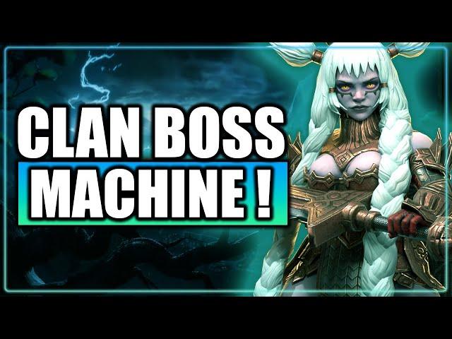  I SURVIVED ALMOST 100 TURNS WITH THIS TEAM !!  | 1 Key UNM Clan Boss | Raid Shadow Legends