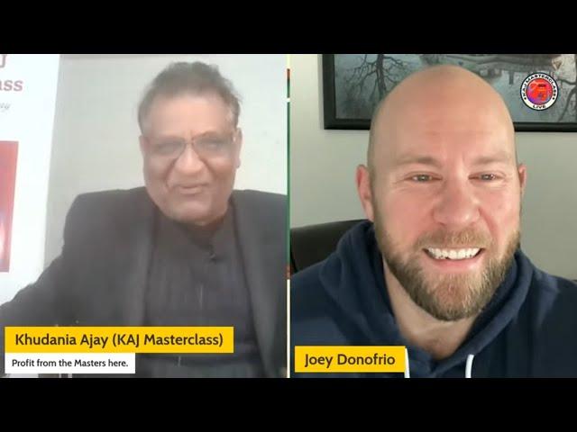 A Conversation on Entrepreneurship & Mindset with Joey Donofrio | KAJ Masterclass LIVE