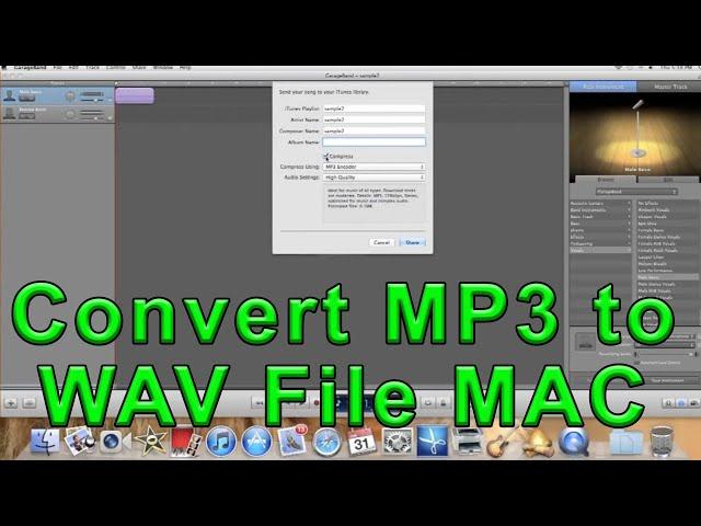 Convert MP3 to WAV File MAC ~ A How to Video Guide