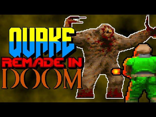 QUAKE... RECREATED in DOOM (QDOOM.WAD - 2001)