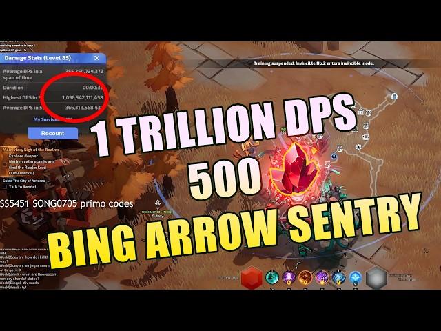 Bing Blast Nova - Clockwork Ballet 1 Trillion DPS 500FE  - Arrow Einherjar Sentry - TLI SS5