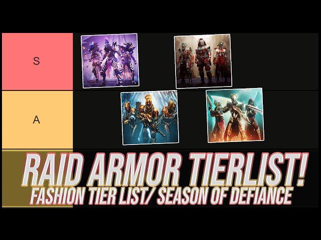 Destiny 2: Raid Armor Tierlist! | Lightfall