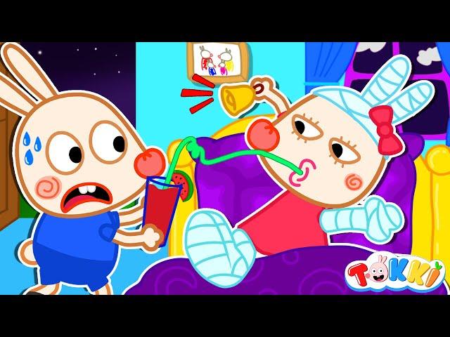 Lilly Had a Broken Leg - Is It True? - Funny Stories for kids @tokkichannel