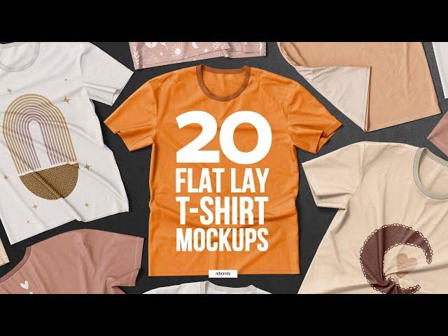 Flay Lay T-Shirt Mockups Presentation