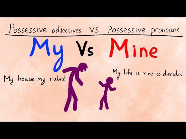 Possessives My vs Mine | Learn Basic English