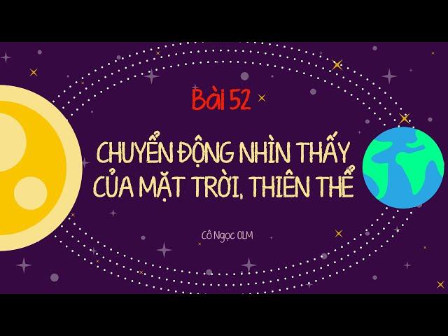 Bài 52: Chuyển động nhìn thấy của Mặt Trời, Thiên thể - KHTN 6 (Kết nối tri thức với CS) - OLM.VN