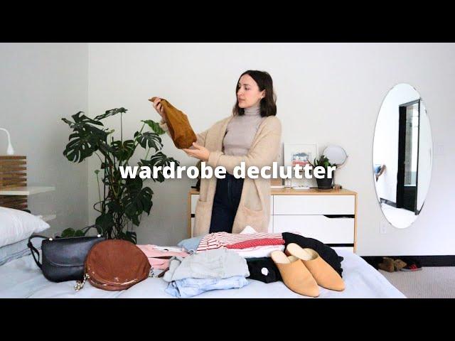 decluttering my minimal capsule wardrobe