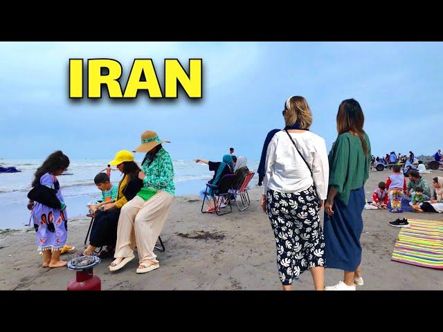 Street Food in North of Iran l Motel Ghoo Walking Beside Caspian Sea