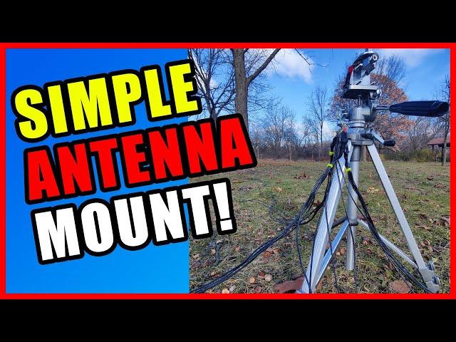 Easy Tripod Antenna Mount For Portable Ham Radio Use  / Parks On The Air!