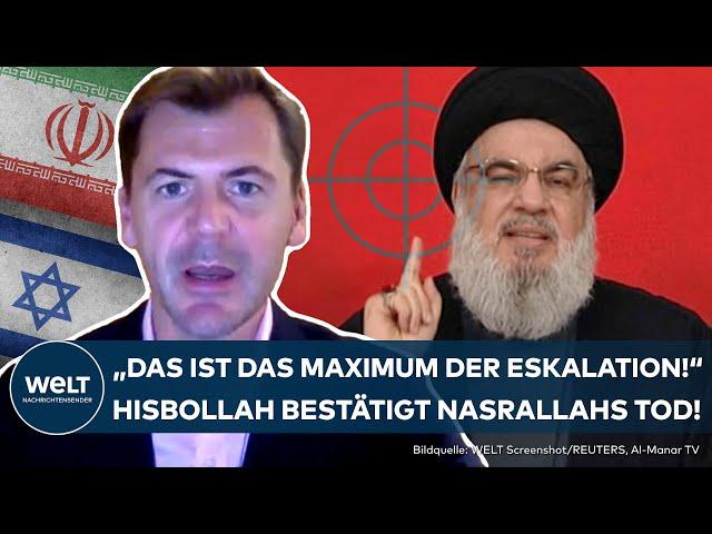 NAHOST-KONFLIKT: Tod von Hisbollah-Chef Nasrallah bestätigt! Droht die maximale Eskalation mit Iran?