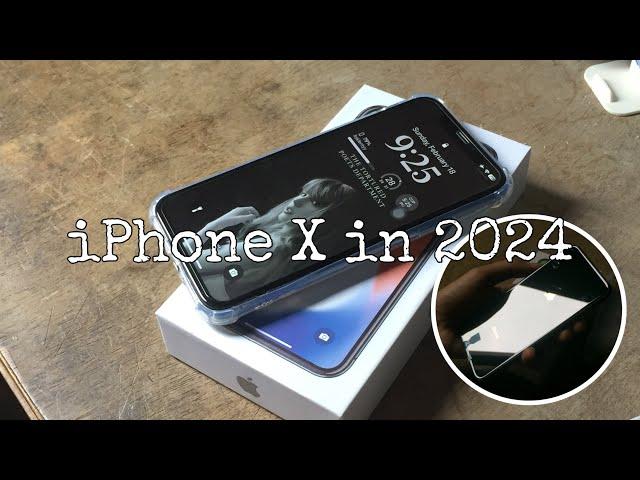 iPhone X in 2024(Black, 256gb) ios 16 customization, unboxing