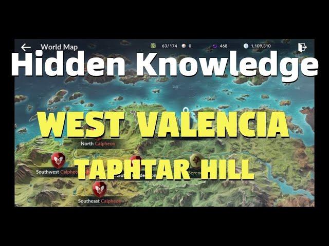 Hidden Knowledge West Valencia: Taphtar Hill - Black Desert Mobile