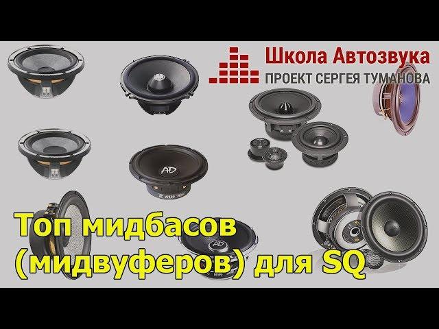 Топ мидбасов (мидвуферов) для SQ