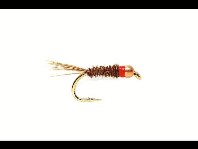 Red Neck Beadhead Pheasant Tail Nymph from Fulling Mill