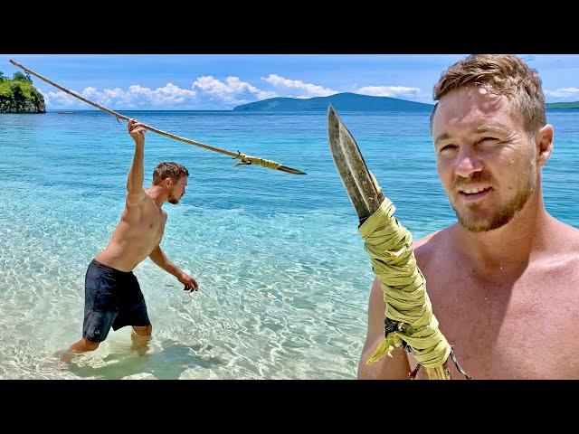 Hand Made Spear (that works) Spearing Fish Catch n Cook