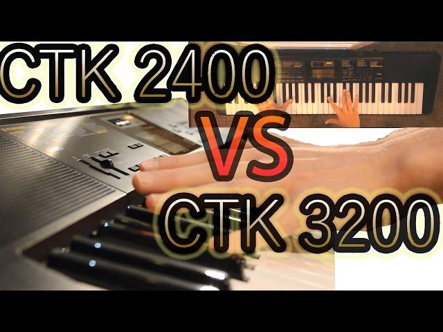 Casio CTK-2400 vs CTK-3200 Keyboard * Sound Comparison *