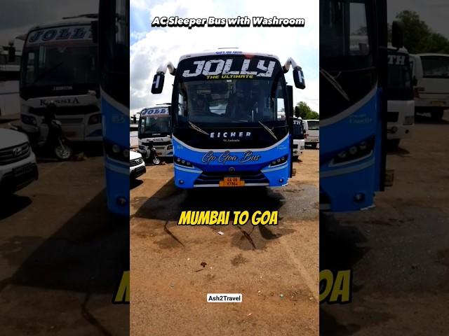 Mumbai to Goa Bus with Washroom #jollytravels #ash2travel