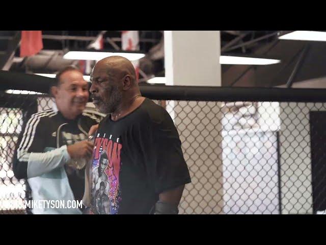 Mike Tyson Training Day At Kings MMA