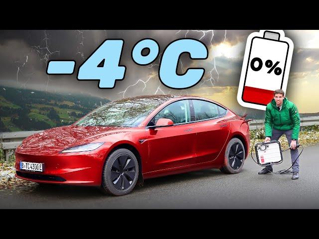 Kälte ist ein Problem! Tesla Model 3 (2024)