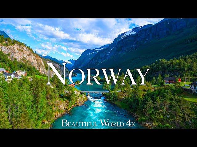 Norway 4K • Scenic Relaxation Film with Peaceful Calming Music and Nature Video Ultra HD