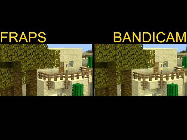 FRAPS vs BANDICAM [Side by Side Comparison]