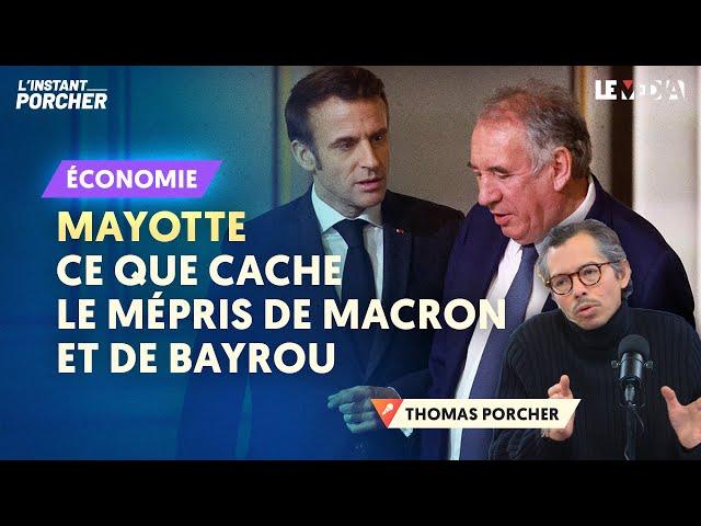 "L'IMMIGRATION A BON DOS" PORCHER DÉZINGUE LA RESPONSABILITÉ DU GOUVERNEMENT DANS LE DRAME À MAYOTTE