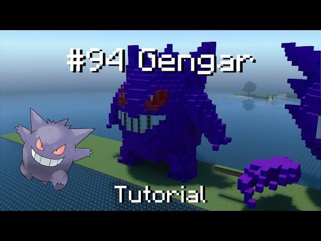 How to build a Pokémon Gengar statue in Minecraft (Tutorial)