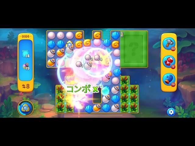 Fishdom level 9164 no boosters フィッシュダム