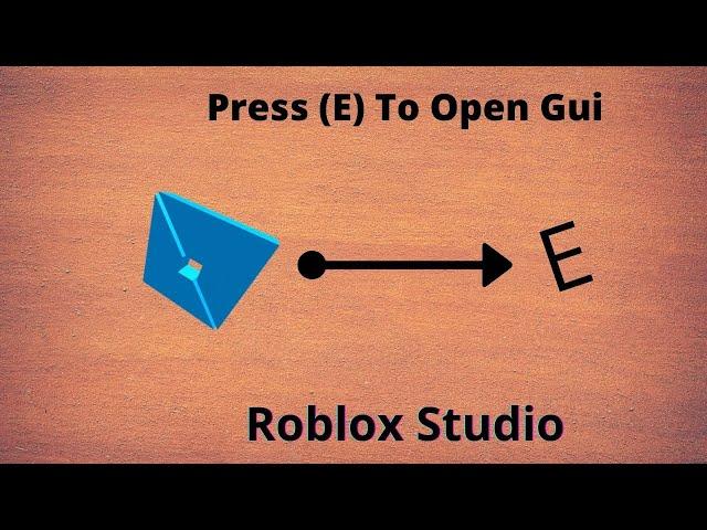 How to make a Gui Visible on Pressing E | Roblox Studio