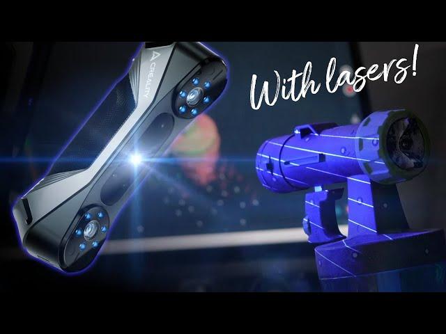 Creality CR Scan Raptor Review with NIR and Blue light laser scanning methods