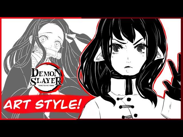 How to Draw DEMON SLAYER Art Style