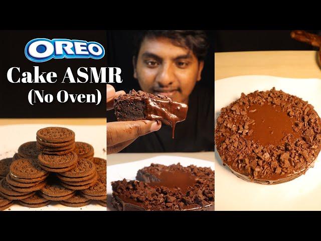 No Oven Oreo Cake [Only 3 Ingredients] Chocolate cake Asmr