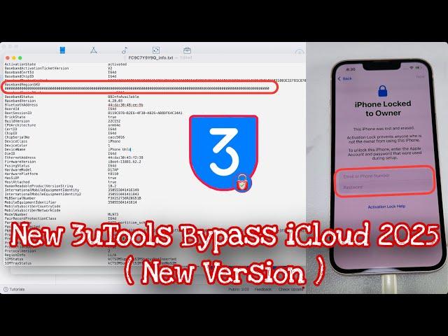 3uTools Bypss iCloud 2025 - iPhone 13 Unlock iCloud Activation Lock with 3uTools