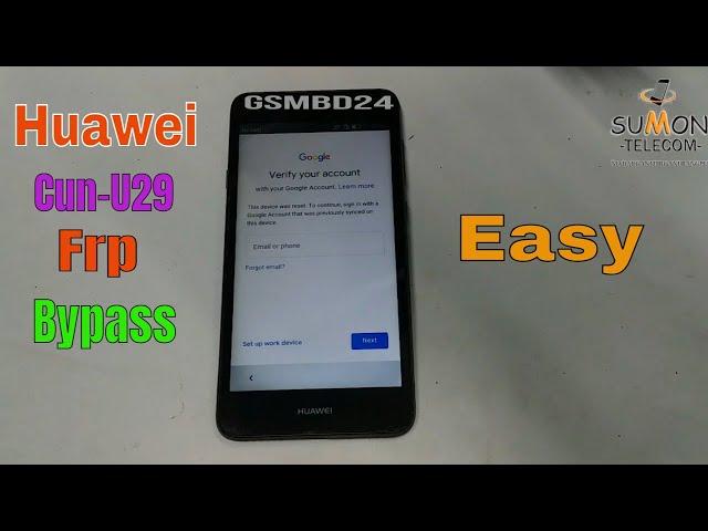 Huawei Cun-U29 Frp Bypass ,huawei Y5II google account unlock. very Easy method 2021, without pc