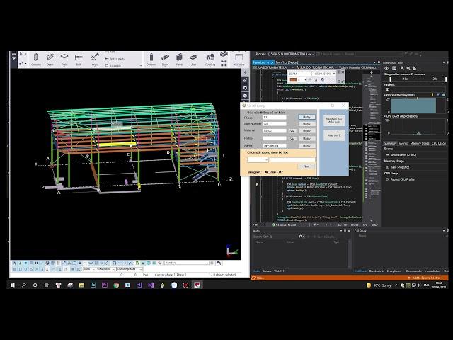 TEKLA API - Tool quản lý model cơ bản.