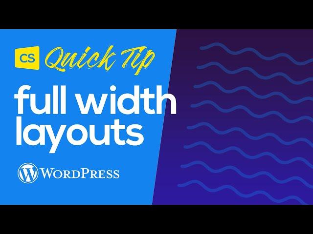 Full Width Right or Full Width Left Layouts in WordPress